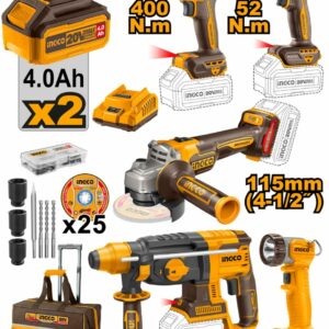 Kit combiné industriel sans fil 5 pièces Brushless