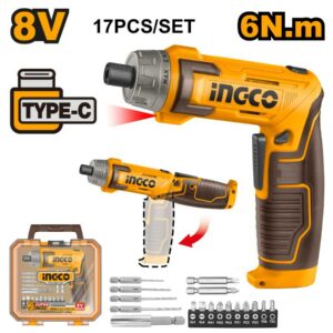Tournevis sans fil 8V 160° csdli08025 ingco