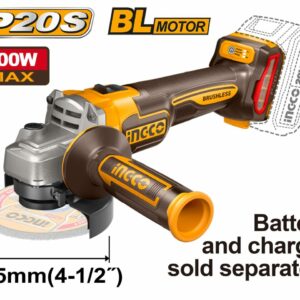 Meuleuse d’angle 20V brushless + Variateur de Vitesse sans batterie