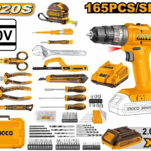 Ensemble d’outils 165 pcs ingco