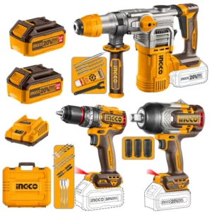 Ensemble combiné 3 pièces Ingco 20 V COSLI250281