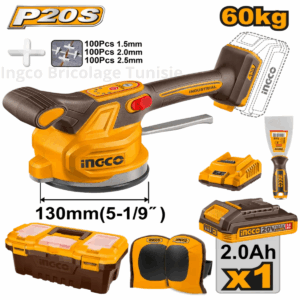 Machine vibrante pour carrelage sans fil Ingco 20 V 60 kg CTVLI20015